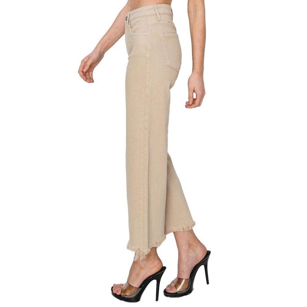 Risen LA Women’s Taupe High Rise Crop Jeans size 11